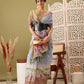 Gray Cotton Blend Printed Madhubani Saree with Unstitched Blouse - Hiral Fashion | Swadesiicart
