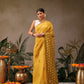 Hiral Fashion Yellow Chanderi Cotton Blend Animal Digital Print Saree | Swadesiicart