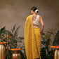 Hiral Fashion Yellow Chanderi Cotton Blend Animal Digital Print Saree | Swadesiicart