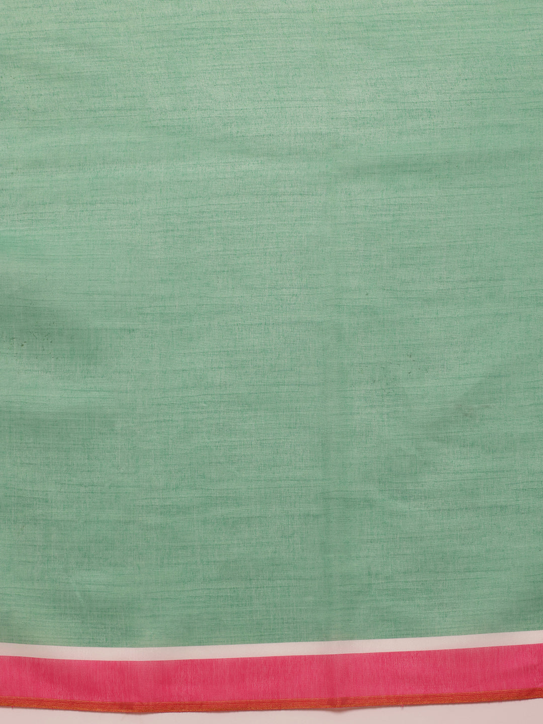 Hiral Fashion Green Chanderi Cotton Blend Floral Digital Print Saree | Swadesiicart
