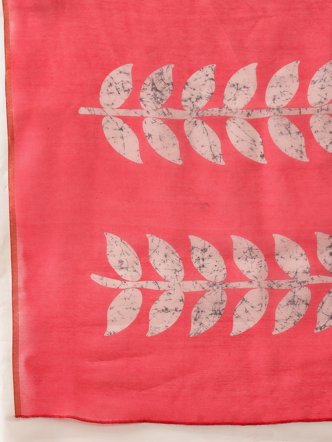 Hiral Fashion White Chanderi Cotton Blend Abstract Digital Printed Saree | Swadesiicart
