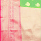 Hiral Fashion Green Banarasi Silk Blend Floral Woven Design Saree | Swadesiicart