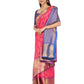Hiral Fashion Pink Banarasi Art Silk Floral Woven Design Saree | Swadesiicart