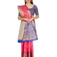 Hiral Fashion Pink Banarasi Art Silk Floral Woven Design Saree | Swadesiicart