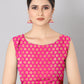 Hiral Fashion Grey Banarasi Silk Blend Geomatric Woven Design Saree | Swadesiicart