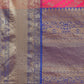 Hiral Fashion Pink Banarasi Silk Blend Abstract Woven Design Saree | Swadesiicart