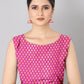Navy Blue Banarasi Silk Woven Zari Design Striped Saree with Unstitched Blouse - Hiral Fashion | Swadesiicart