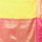 Yellow Silk Blend Woven Zari Design Striped Saree with Unstitched Blouse - Hiral Fashion | Swadesiicart
