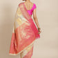 Beige Jute Silk Woven Zari Design Geomatric Saree with Unstitched Blouse - Hiral Fashion | Swadesiicart