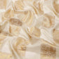 Beige Jute Silk Embellished Geomatric Saree with Unstitched Blouse - Hiral Fashion | Swadesiicart