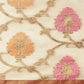 Beige Tusser Silk Woven Zari Design Floral Saree with Unstitched Blouse - Hiral Fashion | Swadesiicart