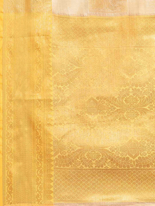 Beige Jute Silk Embellished Geomatric Saree with Unstitched Blouse - Hiral Fashion | Swadesiicart
