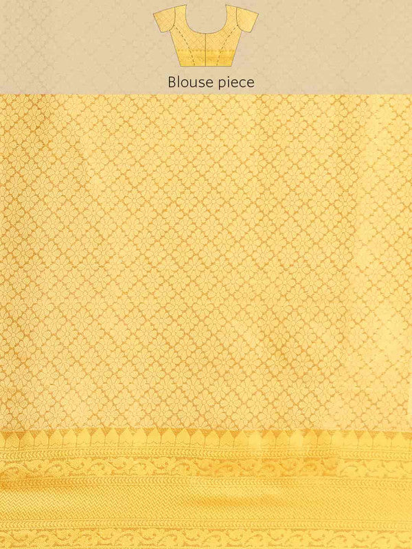 Beige Jute Silk Embellished Geomatric Saree with Unstitched Blouse - Hiral Fashion | Swadesiicart