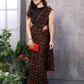 Partywear Designer Black & Red Georgette Fancy Saree - Satrangi | Swadesiicart