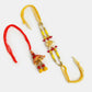 NVR Women & Men Set of 2 Yellow Peacock Design Bhaiya Bhabhi Rakhi With Roli Chawal | Swadesiicart