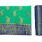 Mimosa Women's Green Banarasi Chiffon Saree | Swadesiicart