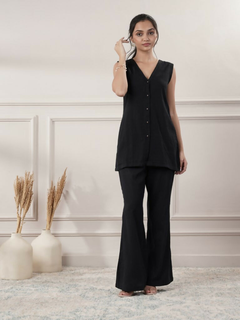 Joban Fashion Women's Black Co-Ord Set - Swadesiicart