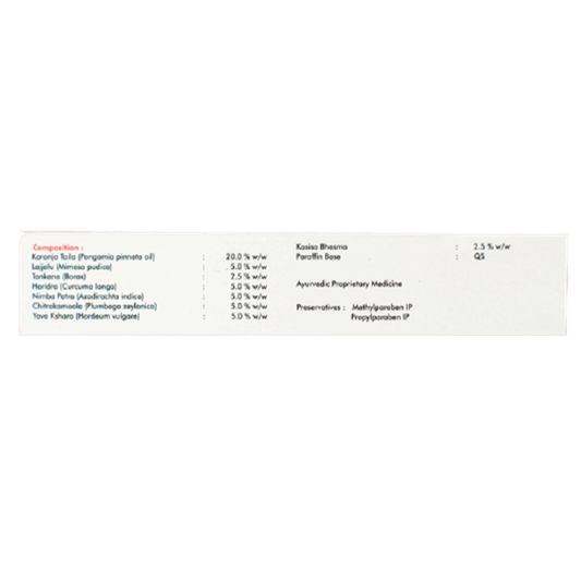 Sagar Ayurveda Depile Ointment Ingredients