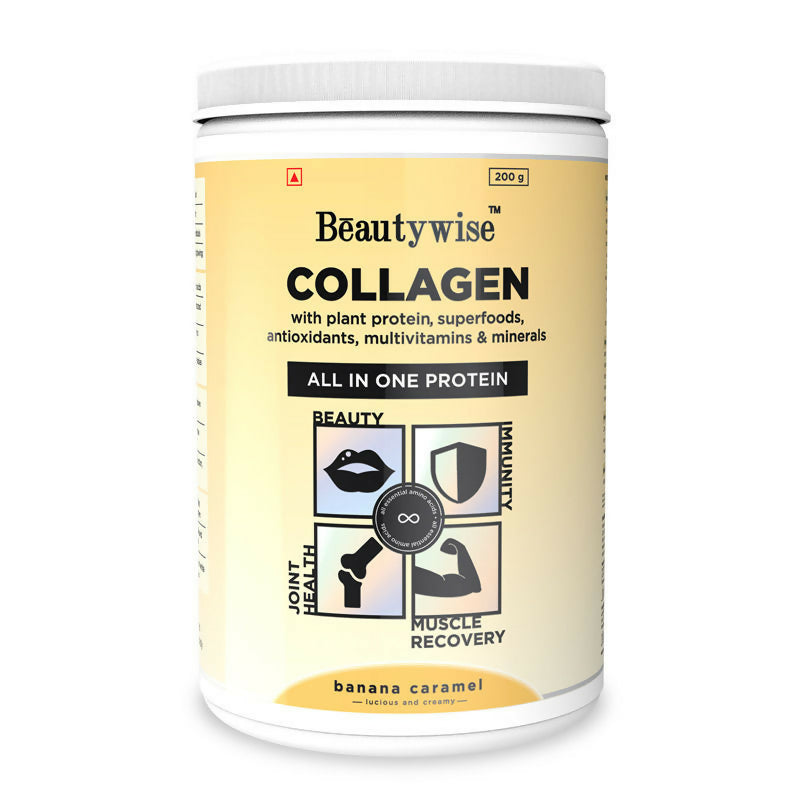 Beautywise All In One Collagen Proteins - Banana Caramel | Swadesiicart