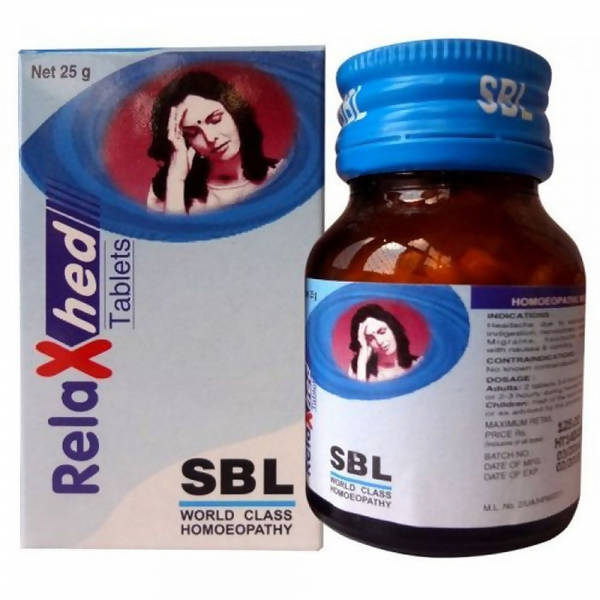 SBL Homeopathy Relaxhed Tablets | Swadesiicart