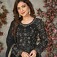 Anaita Black Embroidered Net Stitched Anarkali suit