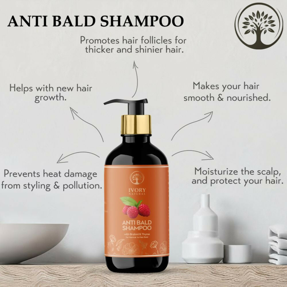 Ivory Natural Bald Shampoo Organic For Loss Of Hair And Get Fuller Thicker Hair | Swadesiicart
