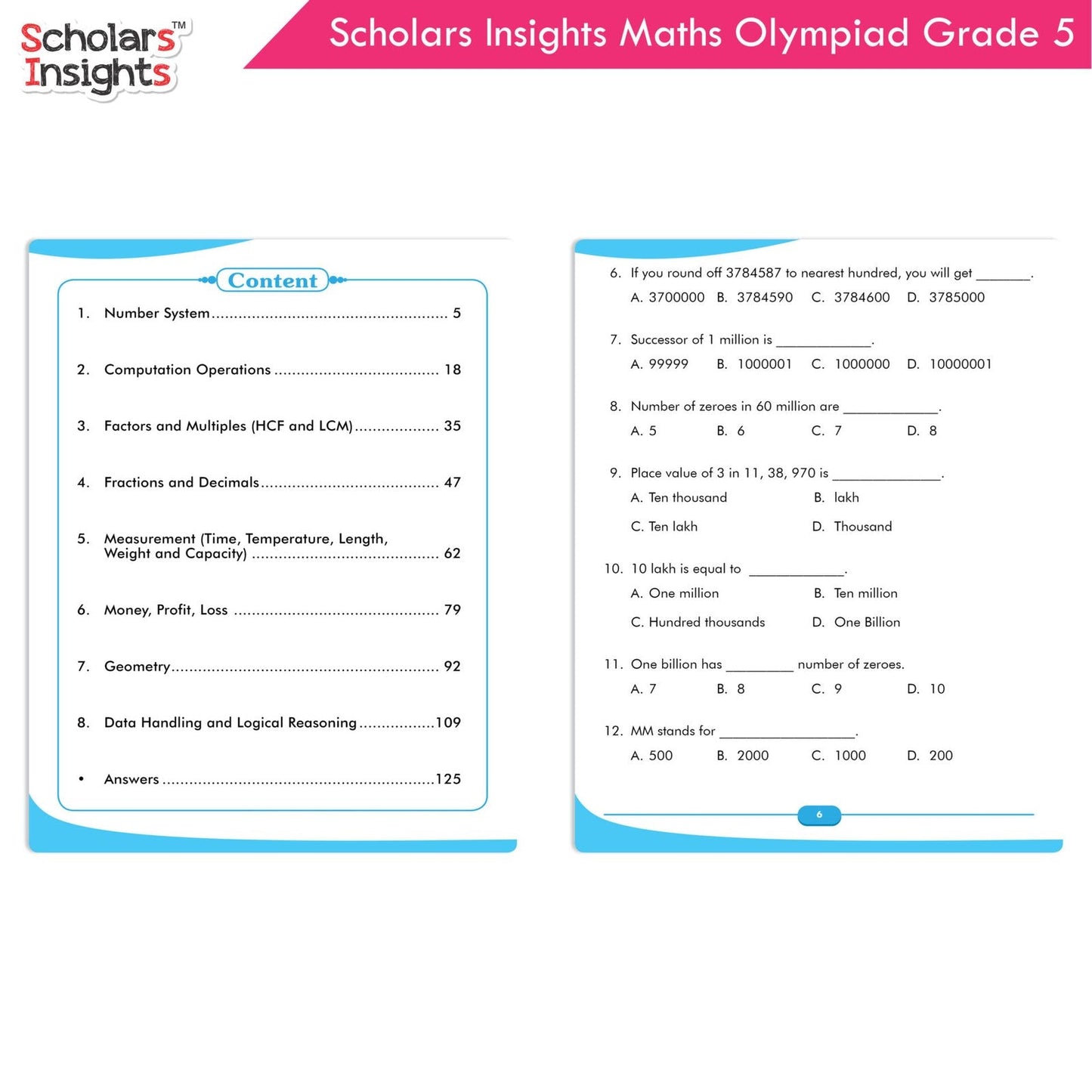 Scholars Insights Olympiad English, Maths and Science Workbooks Grade 5| Set of 3| Ages 10 - 12 Year - Swadesiicart