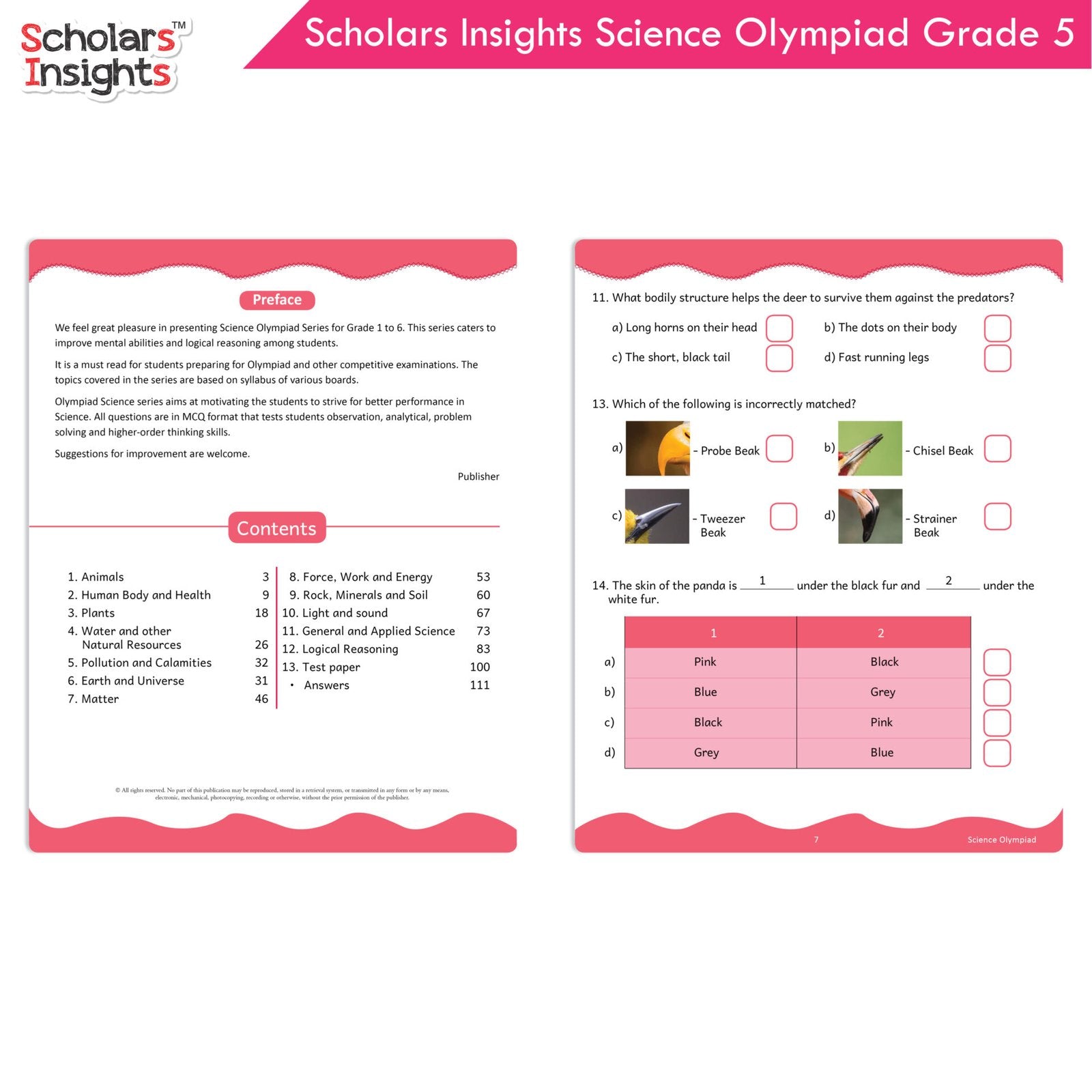 Scholars Insights Olympiad English, Maths and Science Workbooks Grade 5| Set of 3| Ages 10 - 12 Year - Swadesiicart