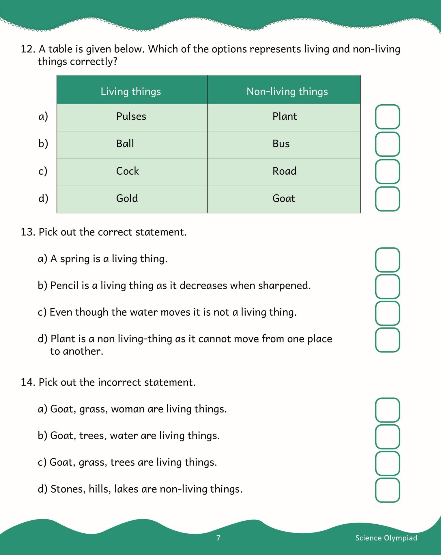 Scholars Insights Science Olympiad Grade 1| Science Practical Questions in MCQ format, QMR Sheet, Self Evaluation Sheet, Test Paper|Ages 6-7 Years - Swadesiicart