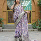 Vamsee Dhruvini Purple Georgette Saree - Swadesiicart