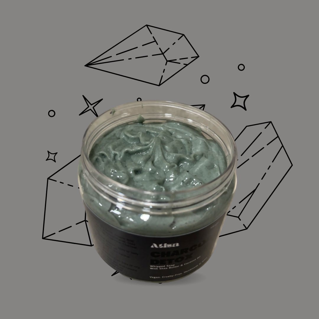 Atisa Charcoal Detox Whipped Soap | Swadesiicart