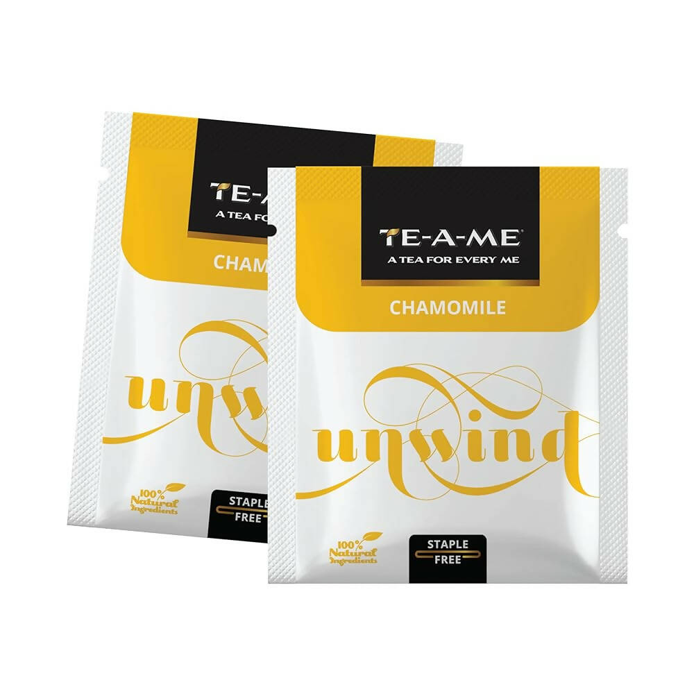 TE-A-ME Unwind Chamomile Herbal Tea Bags - Swadesiicart