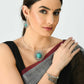 Mominos Fashion Johar Kamal Oxidised Silver-Plated Stone Work Necklace Handicraft | Swadesiicart
