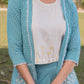 Yufta Sea Green Cotton Checks Printed Co Ord Set With Embroidery - Swadesiicart