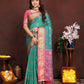 Lorenvalley Fashion Seagreen Patola Silk Woven Design with Zari Meenakari Weaving motifs Pallu Saree - Swadesiicart