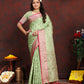 Lorenvalley Fashion Seagreen Soft Katan Silk Woven Design Rich Zari Weaving Pallu Saree - Swadesiicart