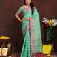 Lorenvalley Fashion Seagreen Soft Katan Silk Woven Design Rich Zari Weaving Pallu Saree - Swadesiicart