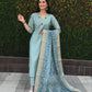 Lorenvalley Fashion Seagreen Roman Silk Hand Work Kurta Pant with Dupatta - Swadesiicart