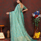 Lorenvalley Fashion Seagreen Soft Katan Silk Woven Design Zari Weaving Pallu Saree - Swadesiicart