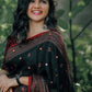 GoSriKi Women's Jute Silk Saree With Blouse Piece
