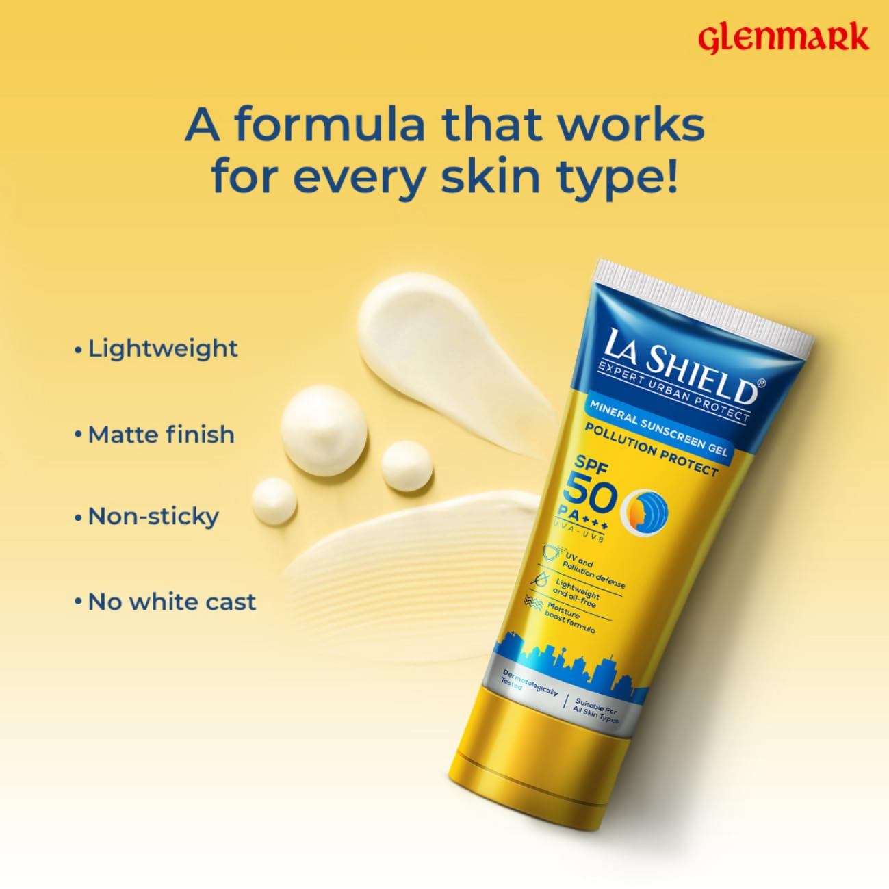La Shield Pollution Protect SPF 50 Mineral Sunscreen Gel - Swadesiicart