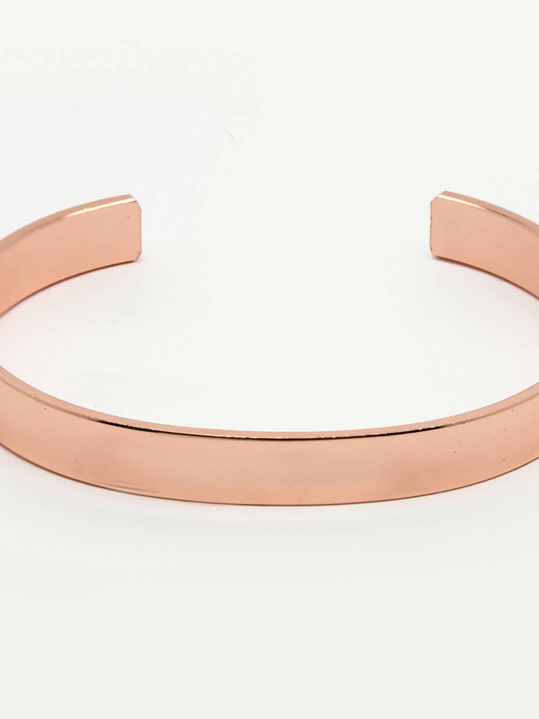 NVR Men Rose Gold Stainless Steel Cuff Bracelet - Swadesiicart