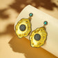 Nuyug 18k Gold-Plated American Diamond Studded Anti Tarnish Contemporary Dangler Earrings | Swadesiicart