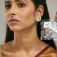 Nuyug 22K Gold-Plated Elegant Kundan Studded & Pearls Beaded Floral Studs | Swadesiicart