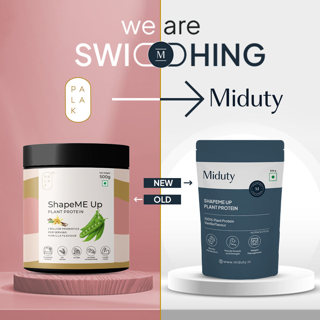 Miduty by Palak Notes Shapeme Up Plant Protein Powder | Swadesiicart