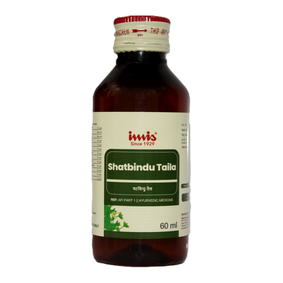 IMIS Ayurveda Shadbindu Taila | Swadesiicart