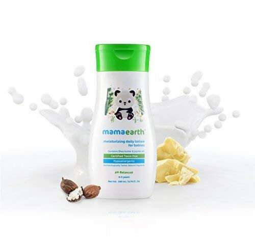 Mamaearth Daily Moisturizing Lotion & Nourishing Baby Hair Oil, With Almond & Avocado Oil