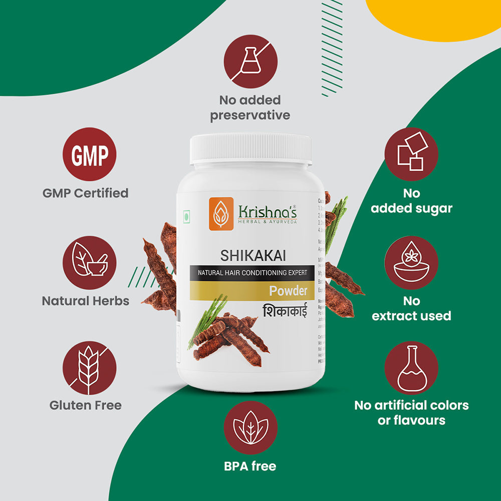 Krishna'S Herbal & Ayurveda Shikakai Powder | Swadesiicart