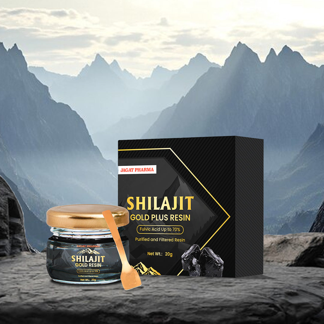 Jagat Pharma Himalayan Sj Gold Plus Resin 20g -For Strength Power Stamina | Swadesiicart