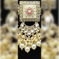 Jewel City Regal Kundan Meena Necklace and Earrings Set with White Beads -Exquisite Indian Bridal Jewelry Collection | Swadesiicart